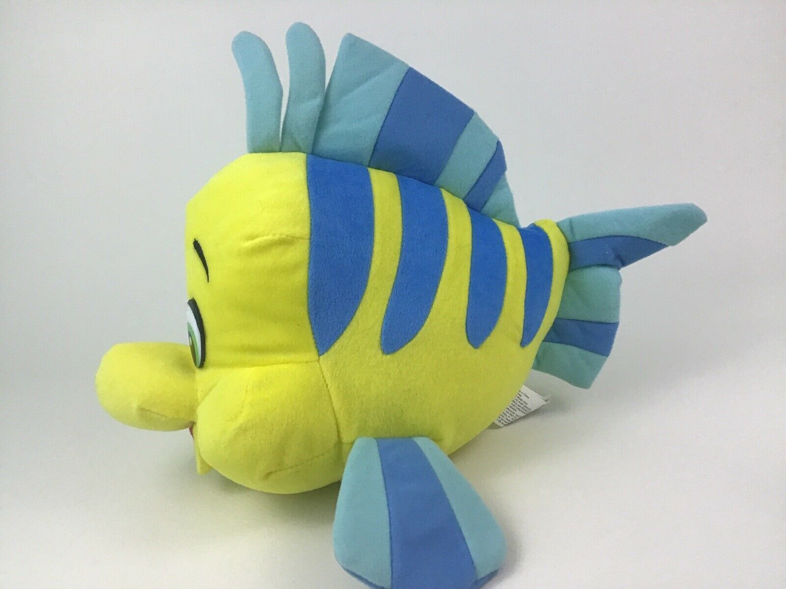 Disney The Little Mermaid Flounder Fish 15" Plush Stuffed Animal Toy