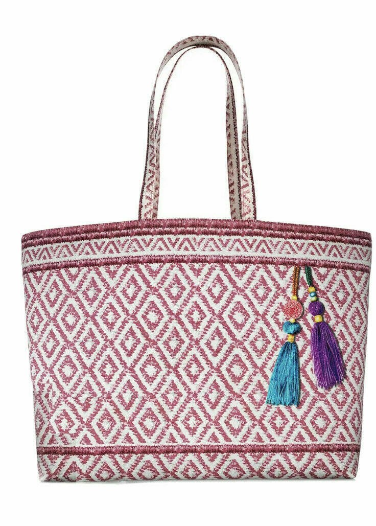 2 x Estee Lauder Large Tote Shopper Bag Tassel and Diamond Pattern