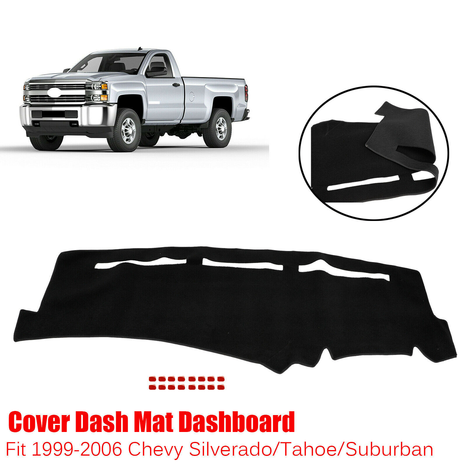 Car Dashboard Pad Dash Cover Mat For 1999-2006 Chevy Silverado/ Tahoe/ Suburban