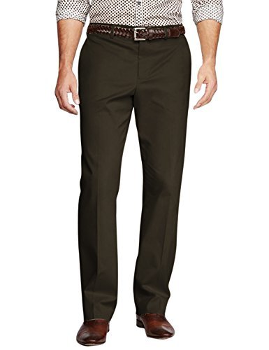 Match Men's Straight-Fit Work Wear Casual Pants34W x 31L, 8104 Dark ...