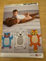 Sewing Pattern NEW uncut Simplicity S9413 One Size Baby Tummy Time Animal Mats O - $10.73