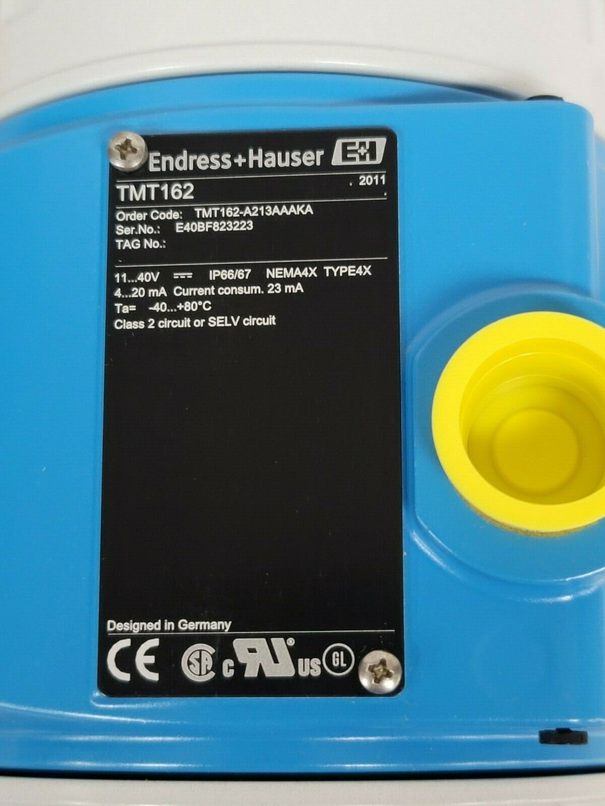 NEW ENDRESS HAUSER TMT162A213AAAKA HART TRANSMITTER FW. 1.03.05