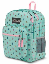 New TRANS by JANSPORT Blue Munchies Print Supermax Multi Pocket Backpack