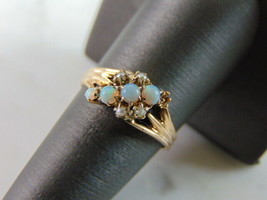 Womens Antique JR Woods &amp; Son 18K Gold Opal Pearl Ring, 2.7g E4096 - $420.75