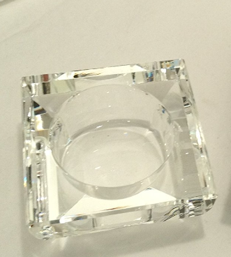 Collectibles Contemporary Crystal Pillar Candle Holder Oleg Cassini New In Box Decorative Collectibles