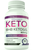 Keto BHB Ketosis Pills Weight Loss Diet Pure Keto Burn Fast Exogenous Ke... - $42.07