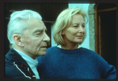 1980s HERBERT VON KARAJAN & ELIETTE MOURET Original 35mm Slide ...