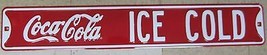 Embossed Steel Coca-Cola Ice Cold Sign -NEW - $31.43