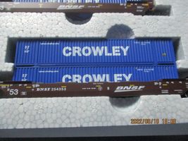 Kato 106-6182 BNSF Gunderson MAXI-IV w/Crowley Containers Swoosh Logo N-Scale  image 4