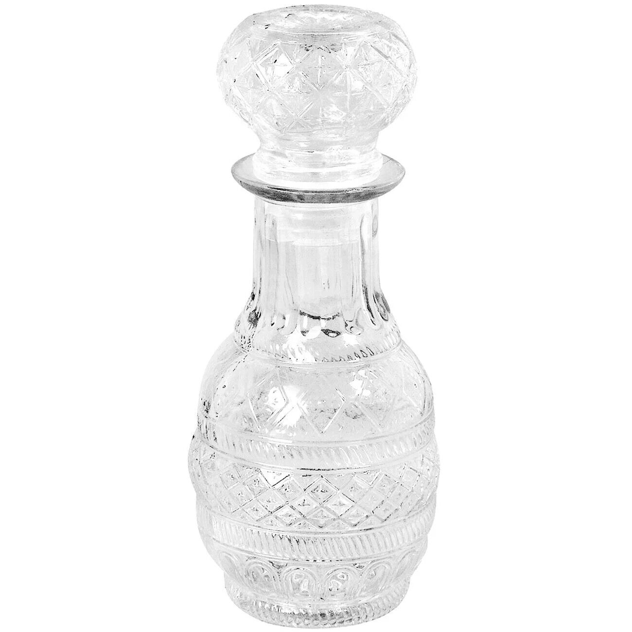 7"x3" GLASS CRUET SET 2PCS FOR ALTAR WINE AND WATER FOR HOLY COMMUNION