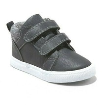 Cat & Jack Boys Toddlers Black Harrison Hook And Loop Mid Top Shoes NWT