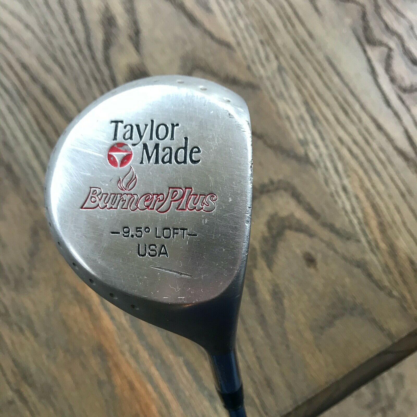 TaylorMade Burner Plus Metal Driver Golf RH Men. Steel Shaft. 9.5* Loft. USA