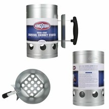 CHIMNEY STARTER HEAVY DUTY DELUXE Charcoal Kingsford Silver Cooking Gril... - £15.15 GBP