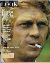ORIGINAL Vintage Look Magazine January 27 1970 Richard Nixon S McQueen