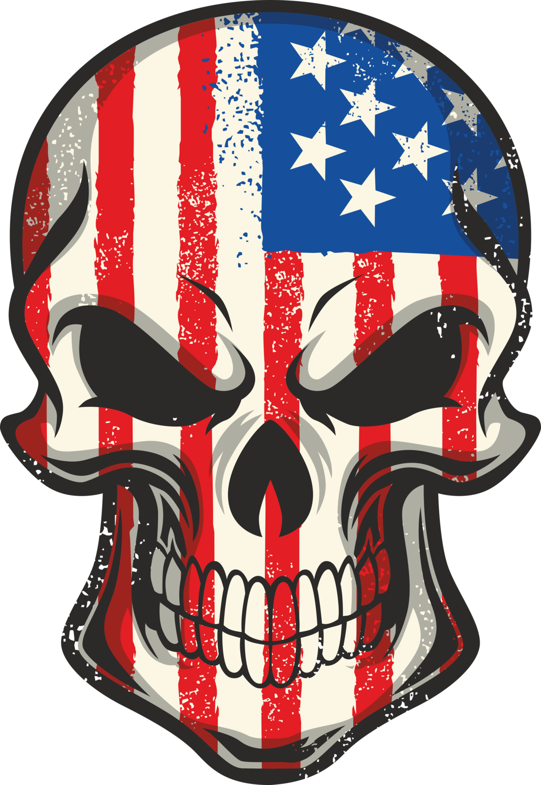 America skull flag svg,United States Skull,American Flag,SVG, CDR, AI