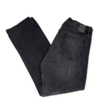 Gap Mens Classic Straight Jeans Black Whiskered Stretch Pockets Denim 31 x 30 - $20.78