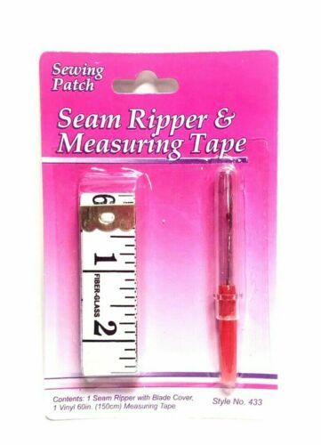 Lot of 2 Allary Sewing Patch Style #433 Seam Ripper & Measuring Tape