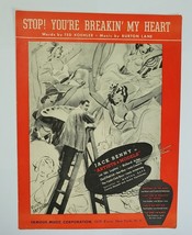 Stop! You&#39;re Breakin&#39; My Heart Jack Benny Film Sheet Music 1937 - $5.00