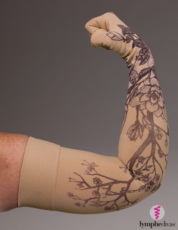 MAGNOLIA by LympheDIVAS, COMPRESSION SLEEVE, GLOVE, GAUNTLET OR COMBO, ALL SIZES