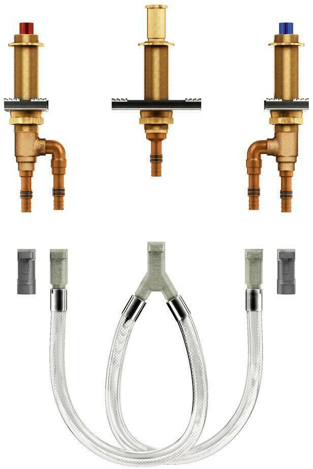 MOEN Faucet Valve 3Hole 2Handle Temperature Limit Adjustment Indoor Metal Plumbing & Fixtures