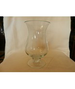 Vintage Clear Pedestal Glass Flower Vase, Wine Glass Shape, 9.875&quot; Tall - $59.40