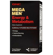 GNC Mega Men Metabolismo and Energy Multi Vitamins - 90 Caplets - $18.19