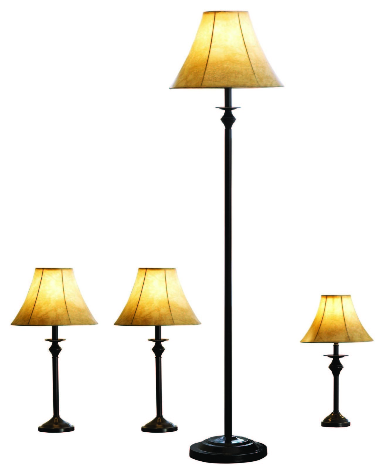 Bronze Finish 4 Piece Lamp Set And 50 Similar Items