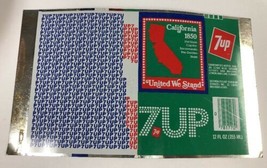 California Unrolled Aluminum “7 UP” Can 1850 States - United We Stand - $14.11