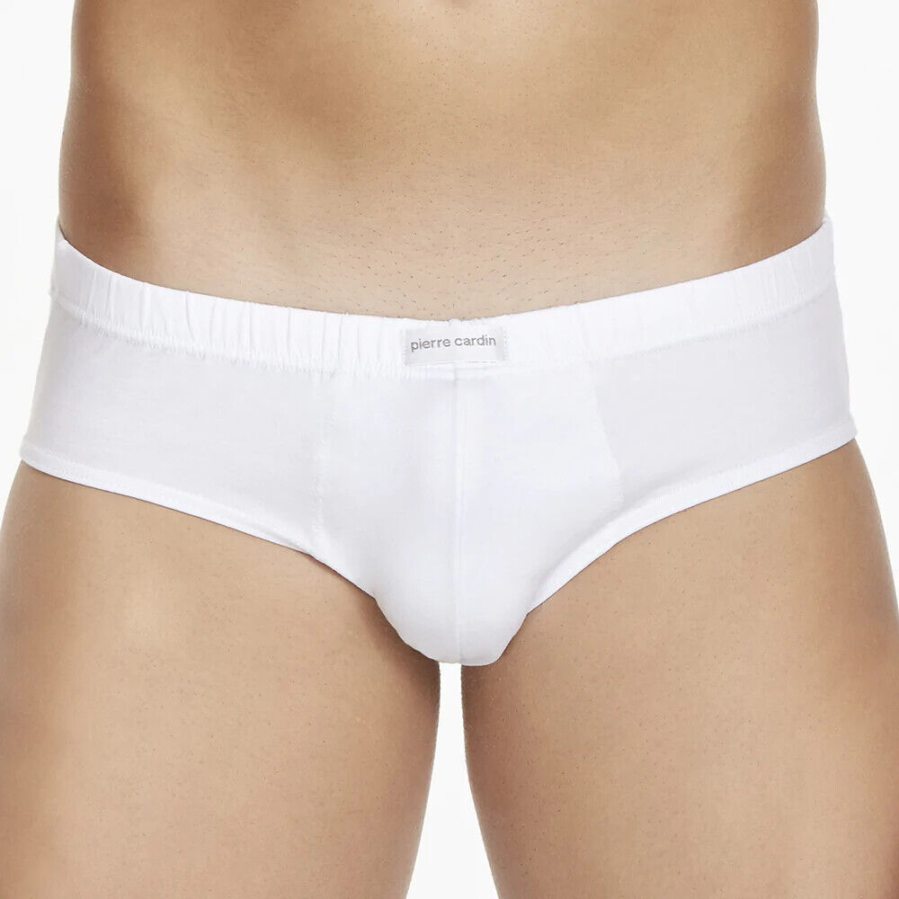 6 Slips Hommes Coton Stretch avec Elastique Interne Pierre Cardin