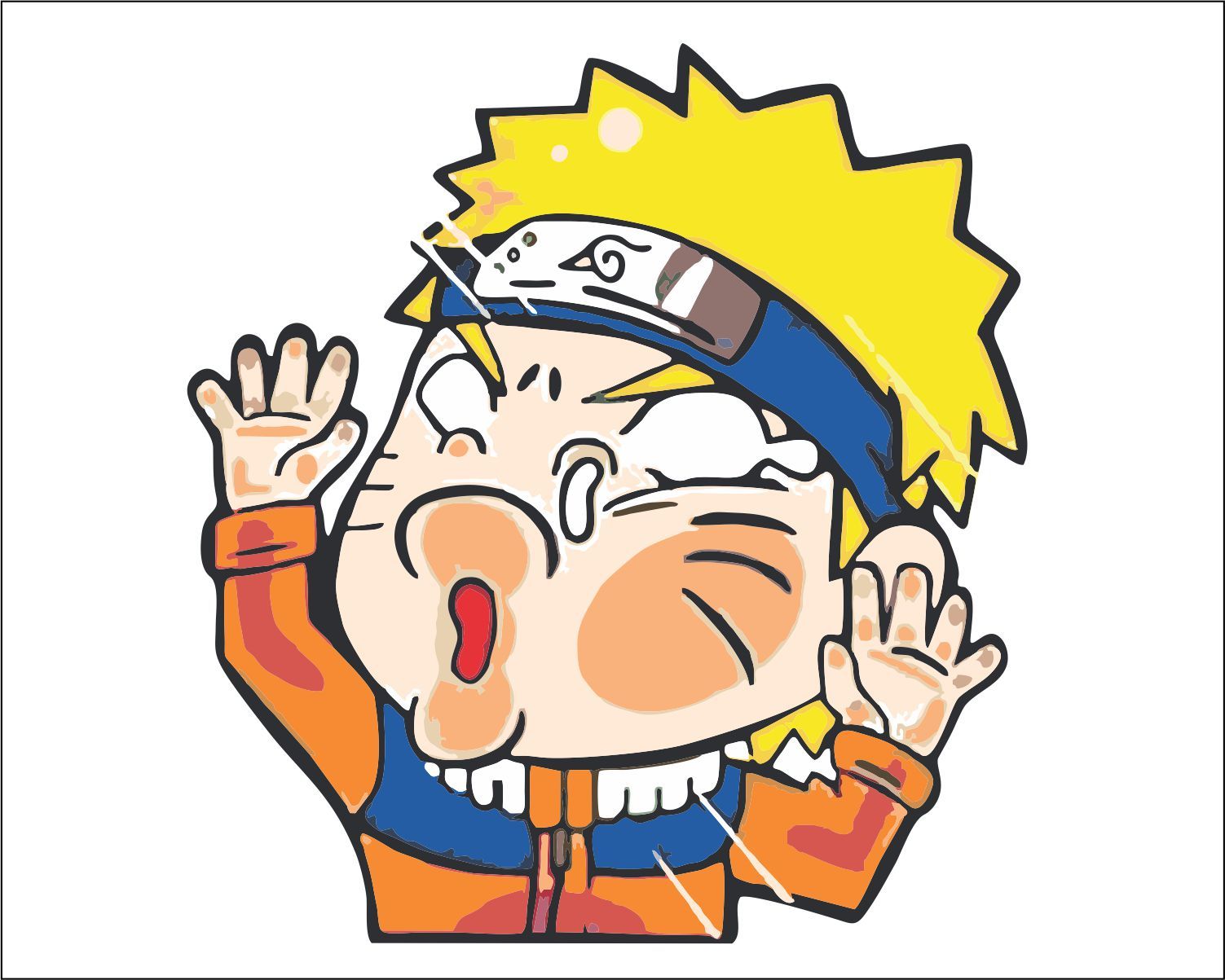 Naruto #3 Peeking Window Vinyl Decal Sticker Cars Anime - Graphics Decals