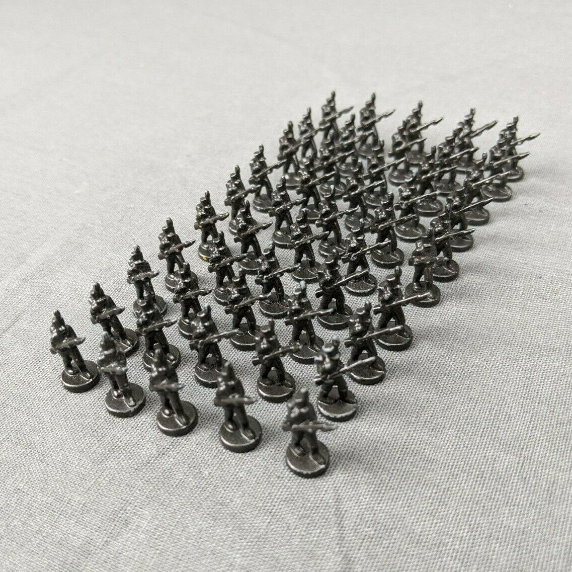 Risk 40th Anniversary Edition Board Game Metal Soldiers 50 Piece Set