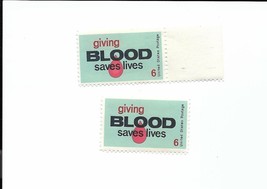 U.S. STAMP 2 GIVING BLOOD SAVES LIVES 6 CENT 1971 Scott #1425 - $1.25