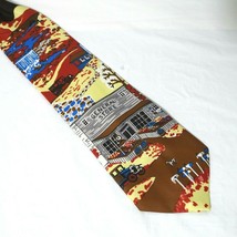 Vintage Sears Snapper Clip-on Novelty Tie Necktie Mens Multi-color Gener... - $29.69