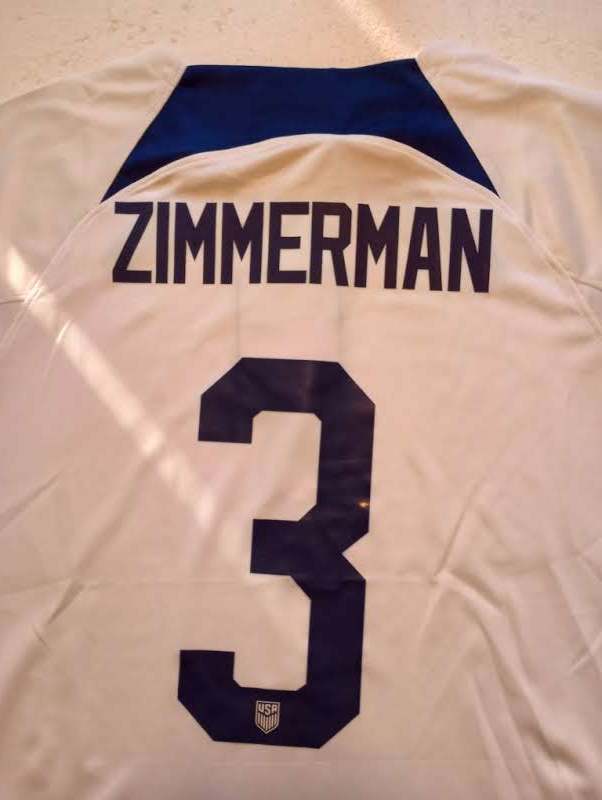 Walker Zimmerman USA USMNT 2022 World Cup Qatar Stadium White Home
