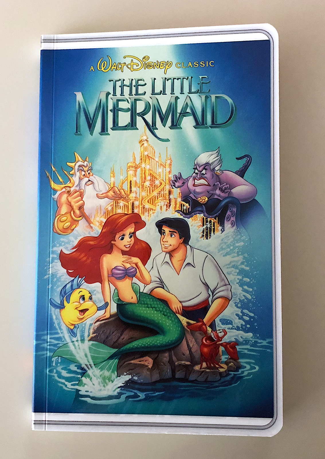 Disney Parks The Little Mermaid VHS Cover Blank Book Journal Diary NEW ...