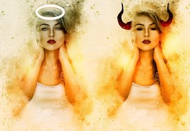 Haunted Archangel Archdemon Hybrid Female Fallen Angel Direct Binding By Izida - $444.00