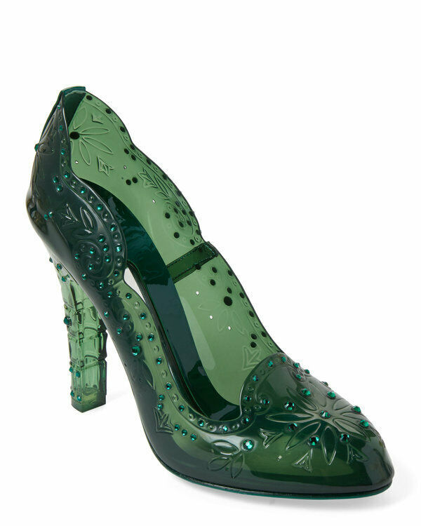 dolce & gabbana cinderella embellished transparent pumps