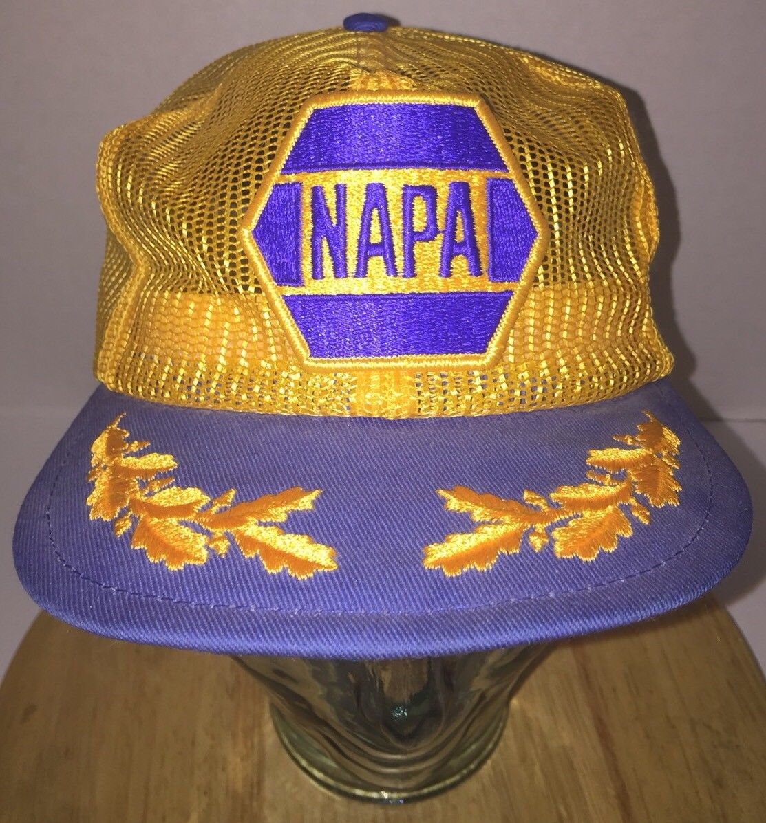 Vintage NAPA 80s Trucker Hat Cap Snapback ALL MESH Louisville MGF CO ...