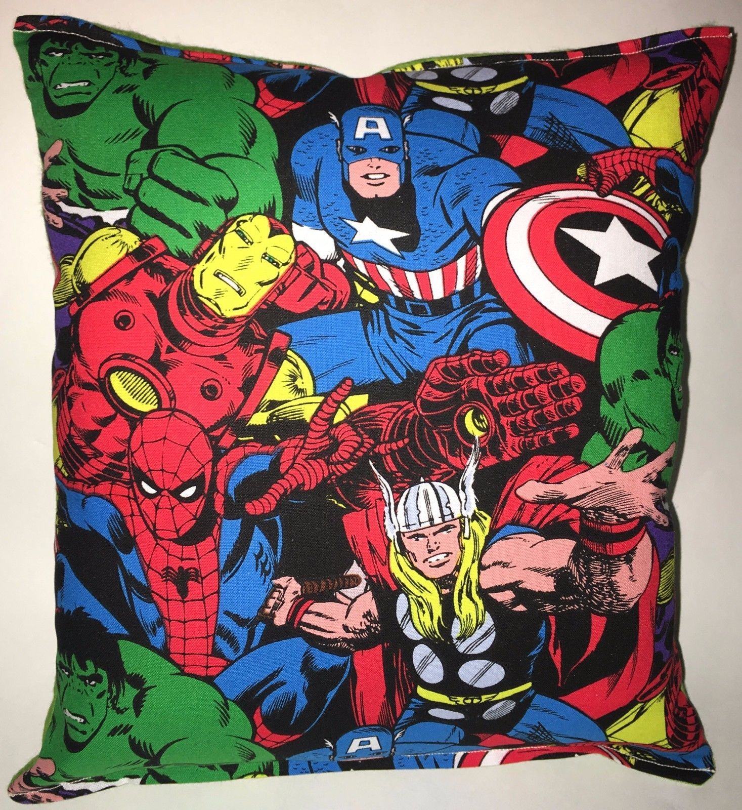 Marvel Pillow Hulk , Iron man , Captain America ,SpiderMan , Avengers