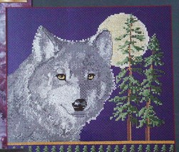 Counted Cross Stitch Pattern-Night Wolf MOON SHADOW by Sandra Paradise - $5.00