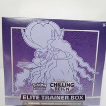  Pokemon TCG Sword &amp; Shield Chilling Reign ETB Elite Trainer Box Purple ... - $64.34
