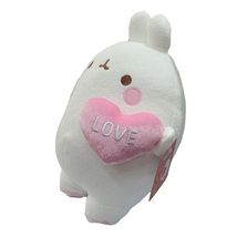 Molang Heart Love Plush Stuffed Animal Plush Doll Korean Toy 25cm 9.8inch(White) image 4