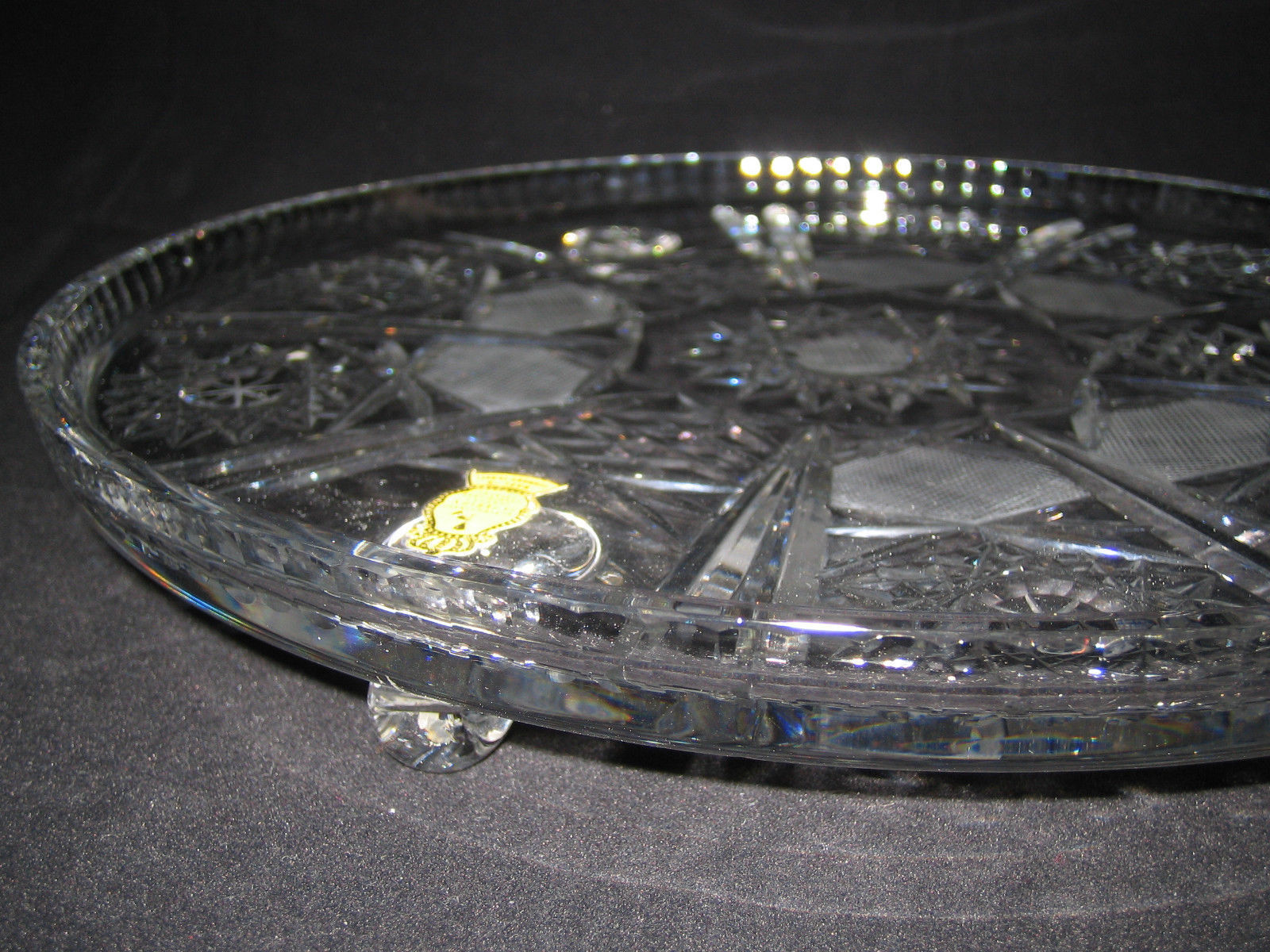 Imperlux Lead Crystal Cake Stand Plate and 50 similar items