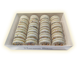 Cake Batter Macaron Cookies Gift Box - 24 Count - $39.99