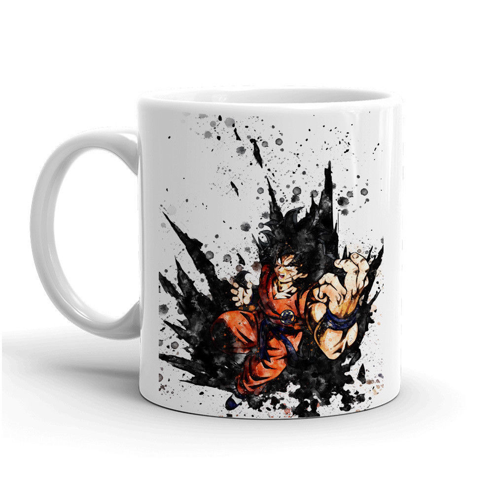 Dragon Ball Z Super Anime Coffee Mug 11oz Goku Vegeta Gift Tea Cup ...