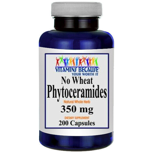 Phytoceramides 350mg ***NO WHEAT*** 200 Caps From Sweet Potato ***Gluten FREE***