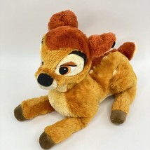 Bambi Plush Disney Store Exclusive Laying Down Deer Stuffed Animal Brown Tan 10" - $13.24