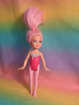 2011 Mattel Barbie Fairytopia Pink Hair & Legs Ballet Fairy Doll - as is - stain - $3.90