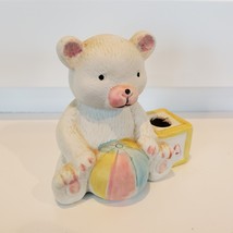 Airplant in Vintage Teddy Bear Pot, Air Plant Holder, Nursery Decor, Baby Shower image 9