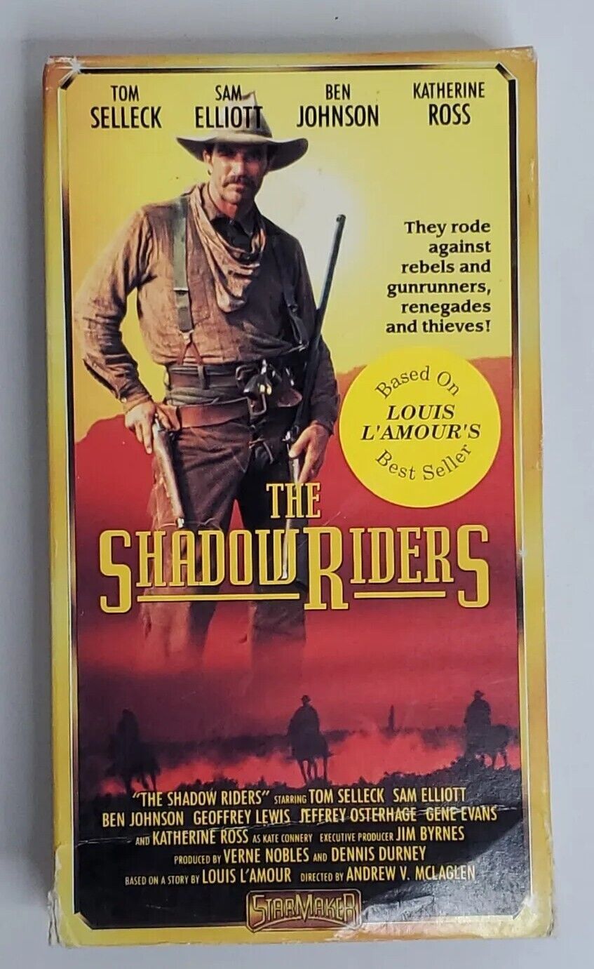 The Shadow Riders VHS VCR Tape 96 Minute Movie 1992 Video Selleck ...